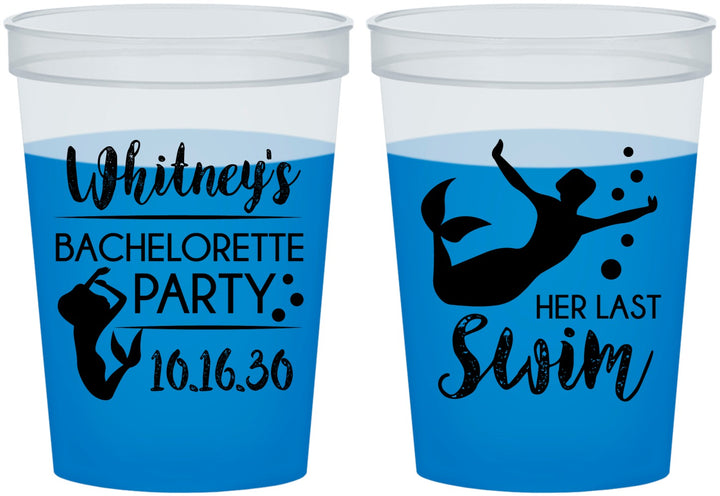 Custom Bachelorette 16 oz Color Changing Cups - Mermaid | 60175