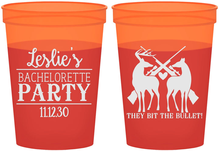 Custom Bachelorette 16 oz Color Changing Cups - Hunting | 60187