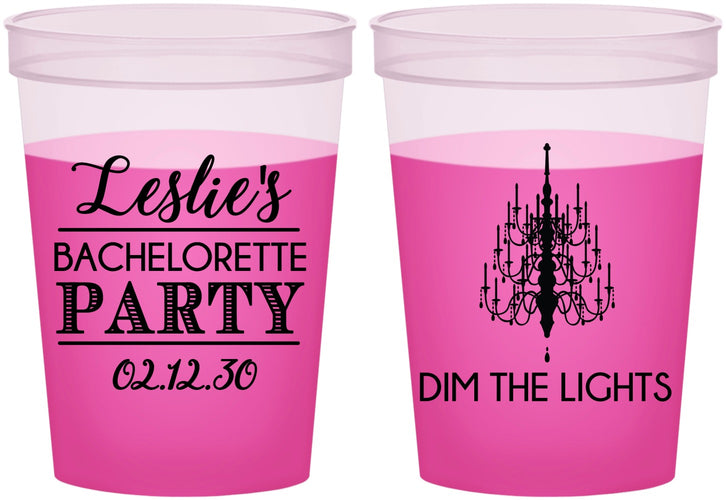 Custom Bachelorette 16 oz Color Changing Cups - Lights | 60188