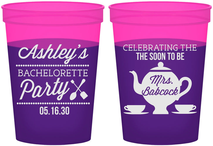 Custom Bachelorette 16 oz Color Changing Cups - Teapot | 60189