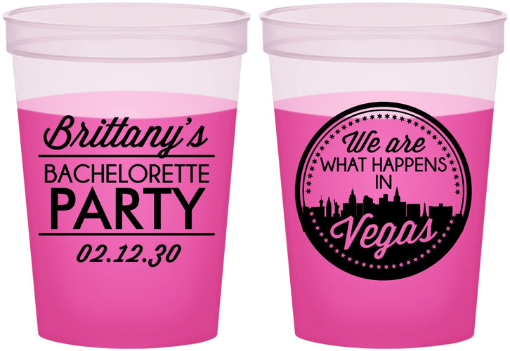 Custom Bachelorette 16 oz Color Changing Cups - Las Vegas | 60190