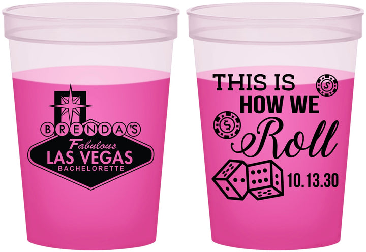 Custom Bachelorette 16 oz Color Changing Cups - Las Vegas | 60191