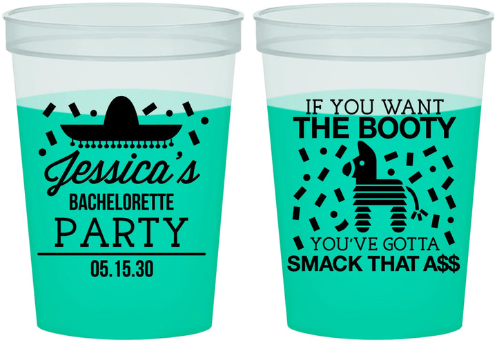 Custom Bachelorette 16 oz Color Changing Cups - Smack That Ass | 60192