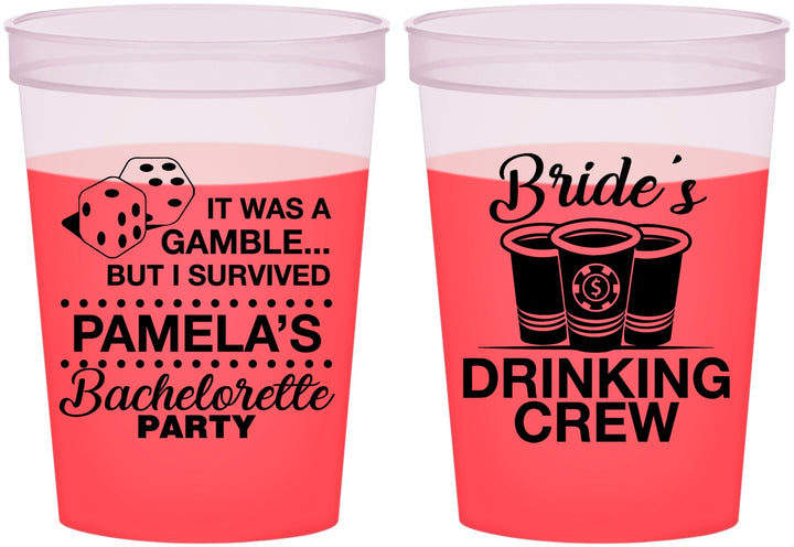Custom Bachelorette 16 oz Color Changing Cups - Las Vegas | 60194