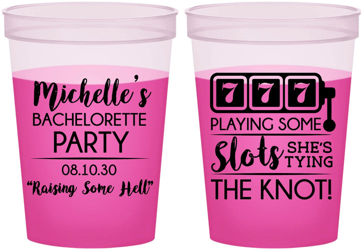 Custom Bachelorette 16 oz Color Changing Cups - Las Vegas | 60195
