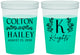 Custom Wedding 16 oz Color Changing Cups - Monogram | 800