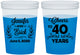 Custom Anniversary 16 oz Color Changing Cups - Cheers To 40 Years | 80005