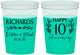 Custom Anniversary 16 oz Color Changing Cups - 10th Wedding | 80010