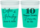 Custom Anniversary 16 oz Color Changing Cups - Just Married 10 Years Ago | 80030