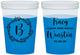 Custom Wedding 16 oz Color Changing Cups - Monogram | 804