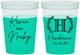 Custom Wedding 16 oz Color Changing Cups - Monogram | 805
