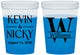 Custom Wedding 16 oz Color Changing Cups - Monogram | 806