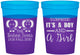 Custom Baby Shower 16 oz Color Changing Cups - Twins Boy And Girl | 90026