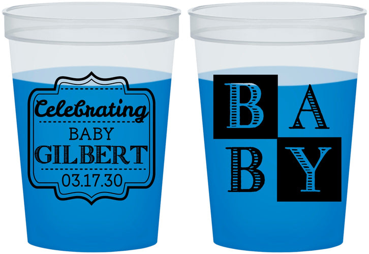 Custom Baby Shower 16 oz Color Changing Cups - Celebrating | 90029