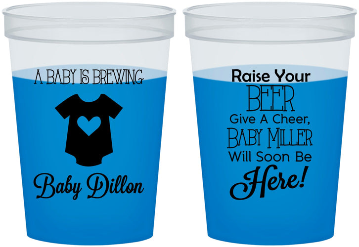 Custom Baby Shower 16 oz Color Changing Cups - Baby Is Brewing | 90041