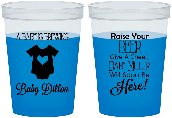 Custom Baby Shower 16 oz Color Changing Cups - Baby Is Brewing | 90041