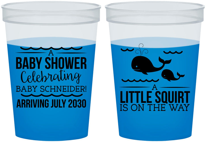 Custom Baby Shower 16 oz Color Changing Cups - Mermaid On Her Way | 90044