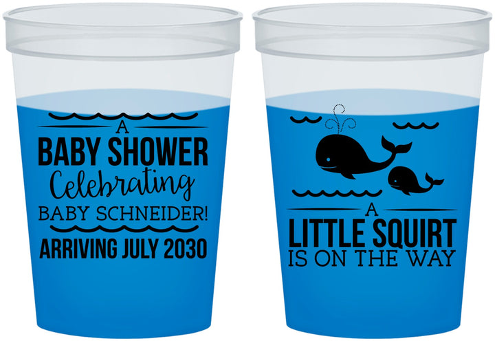 Custom Baby Shower 16 oz Color Changing Cups - Mermaid On Her Way | 90044