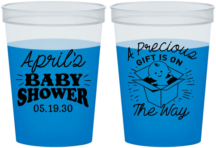 Custom Baby Shower 16 oz Color Changing Cups - Precious Gift | 90057