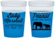 Custom Baby Shower 16 oz Color Changing Cups - Peanut On The Way | 90062