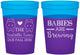 Custom Baby Shower 16 oz Color Changing Cups - Twins Baby Hippos | 90069