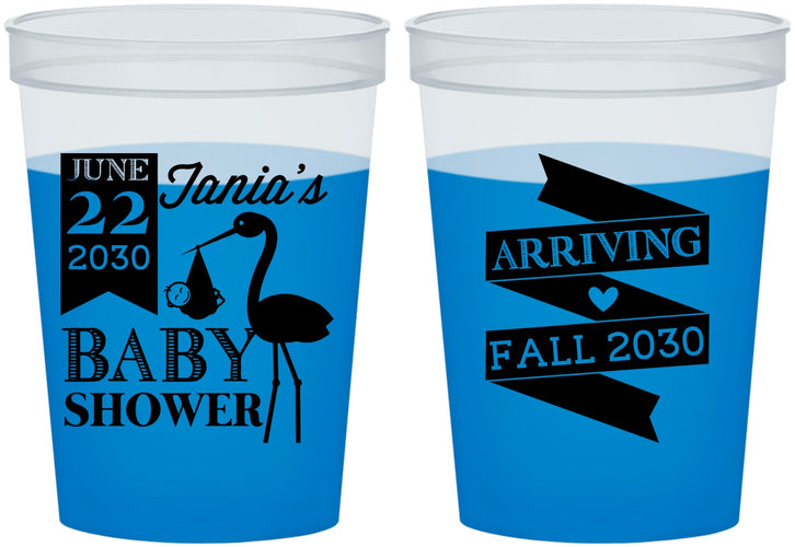 Custom Baby Shower 16 oz Color Changing Cups - Stork | 90073