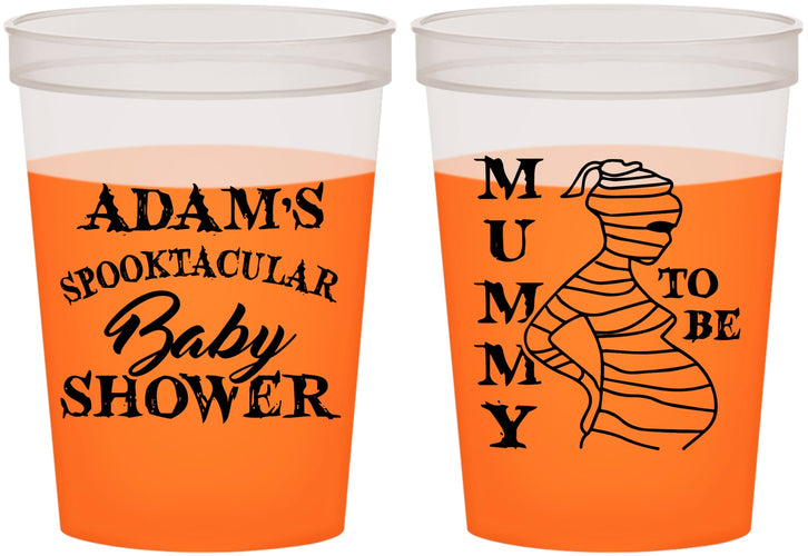 Custom Baby Shower 16 oz Color Changing Cups - Mummy To Be Halloween | 90087