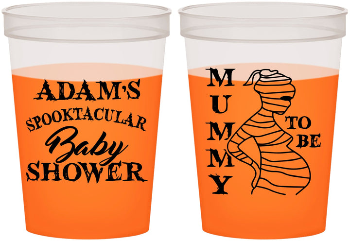 Custom Baby Shower 16 oz Color Changing Cups - Mummy To Be Halloween | 90087