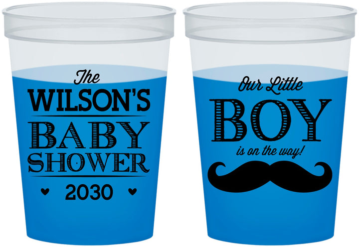 Custom Baby Shower 16 oz Color Changing Cups - Little Boy | 90092