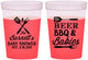 Custom Baby Shower 16 oz Color Changing Cups - Beers Bbq Babies | 90113