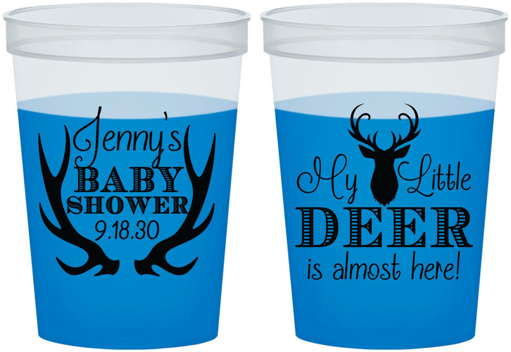 Custom Baby Shower 16 oz Color Changing Cups - My Little Deer | 90124