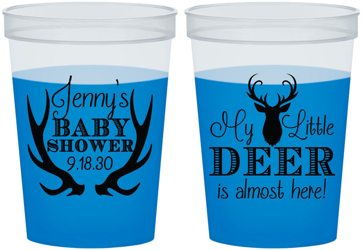 Custom Baby Shower 16 oz Color Changing Cups - My Little Deer | 90124