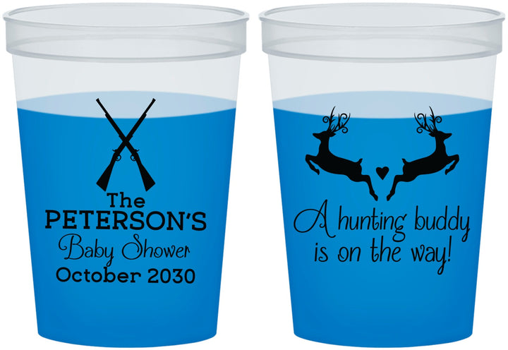 Custom Baby Shower 16 oz Color Changing Cups - Hunting Buddy | 90125