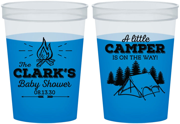 Custom Baby Shower 16 oz Color Changing Cups - Little Camper | 90129