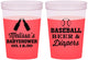 Custom Baby Shower 16 oz Color Changing Cups - Baseball Beer Diapers | 90132