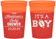 Custom Baby Shower 16 oz Color Changing Cups - Football | 90142