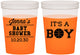 Custom Baby Shower 16 oz Color Changing Cups - Basketball Its A Boy | 90144
