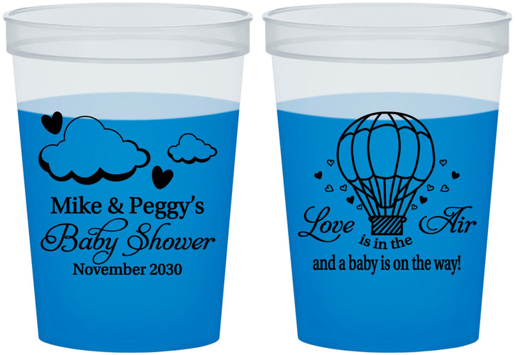 Custom Baby Shower 16 oz Color Changing Cups - Love Is In The Air | 90163