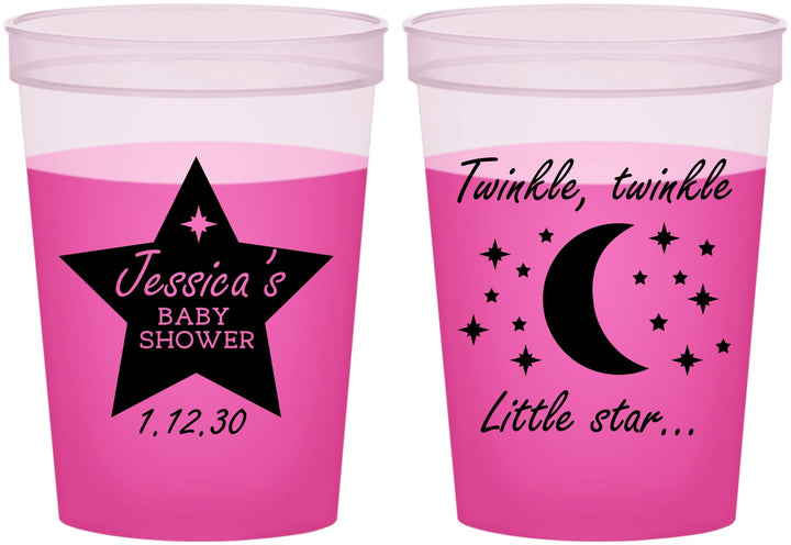 Custom Baby Shower 16 oz Color Changing Cups - Twinkle Twinkle Little Star | 90168