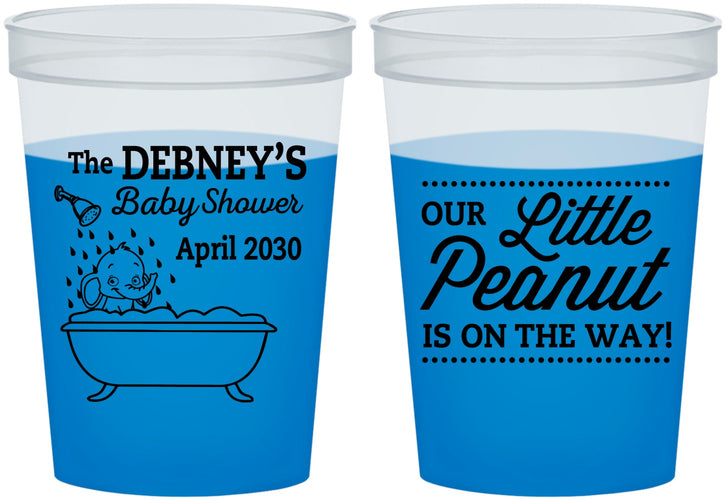 Custom Baby Shower 16 oz Color Changing Cups - Little Peanut | 90180