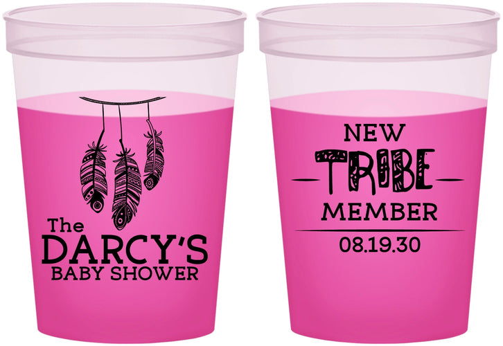 Custom Baby Shower 16 oz Color Changing Cups - Tribe Member | 90183