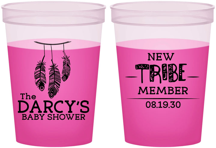 Custom Baby Shower 16 oz Color Changing Cups - Tribe Member | 90183