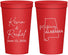 Personalized Wedding 22 oz Stadium Cups - Alabama | 100