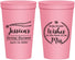 Personalized Bridal Shower 22 oz Stadium Cups - Soon To Be Mrs | 100009