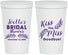 Personalized Bridal Shower 22 oz Stadium Cups - Kiss The Miss Goodbye | 100010
