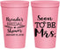 Personalized Bridal Shower 22 oz Stadium Cups - Soon To Be Mrs | 100013