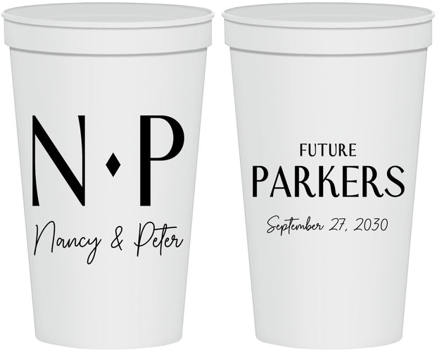 Personalized Engagement 22 oz Stadium Cups - Future | 10010