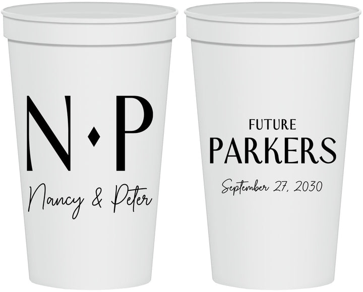 Personalized Engagement 22 oz Stadium Cups - Future | 10010