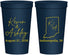 Personalized Wedding 22 oz Stadium Cups - Indiana | 113
