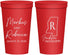 Personalized Wedding 22 oz Stadium Cups - Mississippi | 123